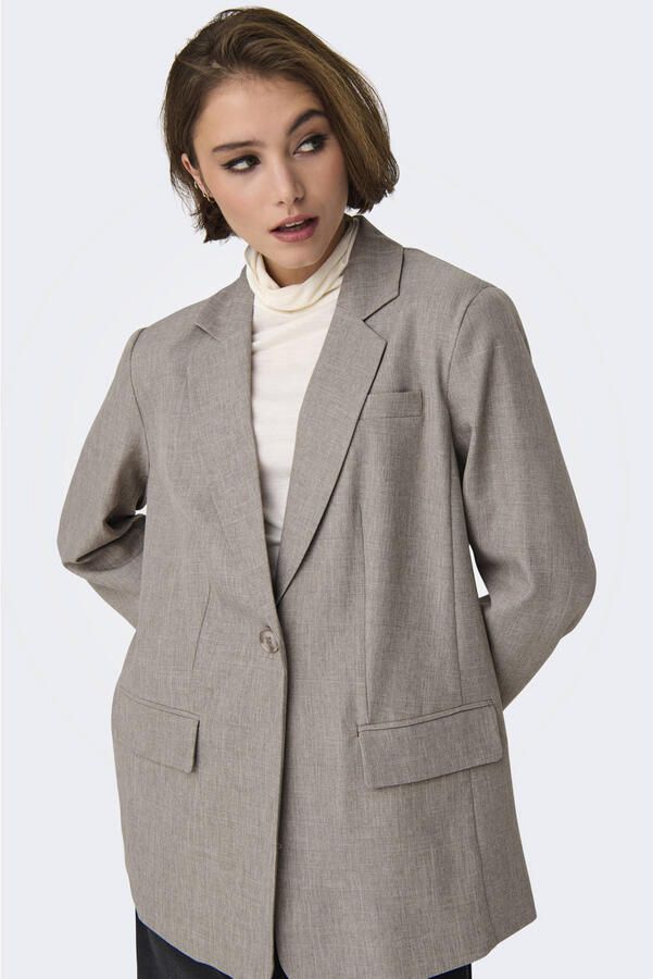 Only Relaxed fit lange blazer met 1-knoopssluiting model 'LINDA' - Foto 2