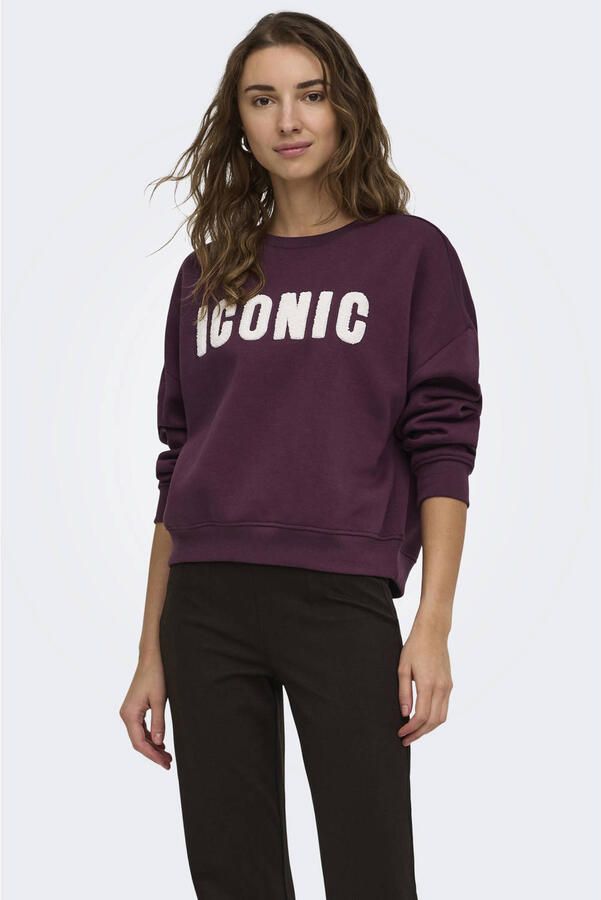 Only Loose fit sweatshirt van katoenmix model 'SWEAT'