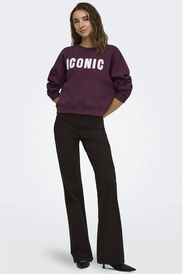 Only Loose fit sweatshirt van katoenmix model 'SWEAT' - Foto 2