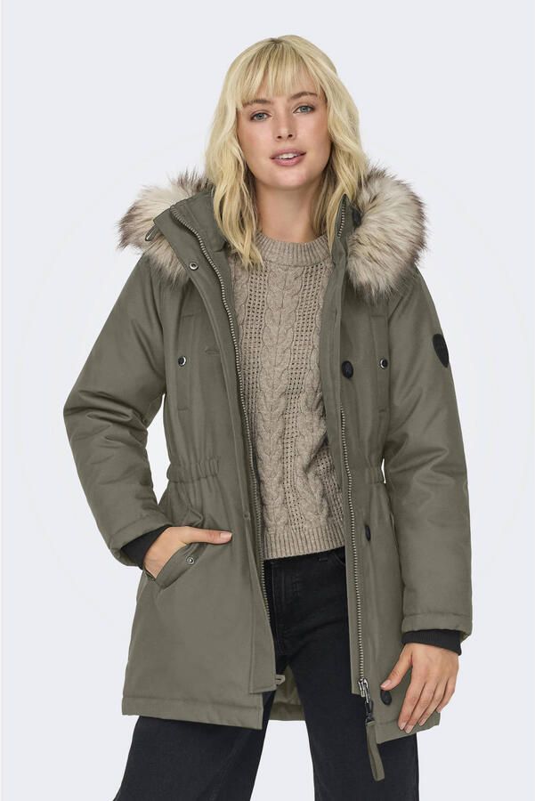 Only Regular fit parka met labelpatch model 'IRIS' - Foto 1