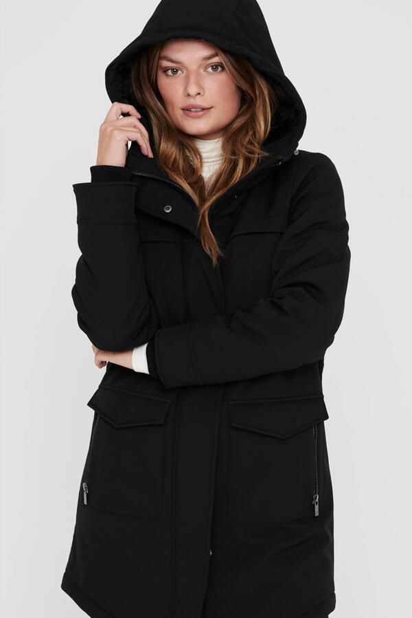 Only Zwarte Parka Jas voor Vrouwen Black Dames - Foto 3