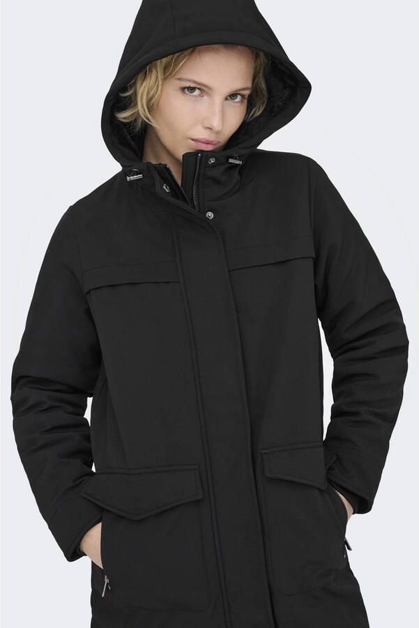 Only Zwarte Parka Jas voor Vrouwen Black Dames - Foto 3