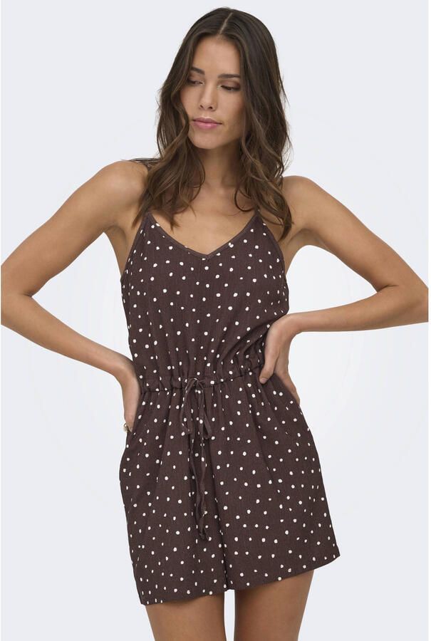 ONLY playsuit met stippen bruin - Foto 3