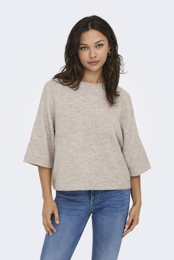 Only Oversized gebreide pullover met 3 4-mouwen model 'SIMONI'