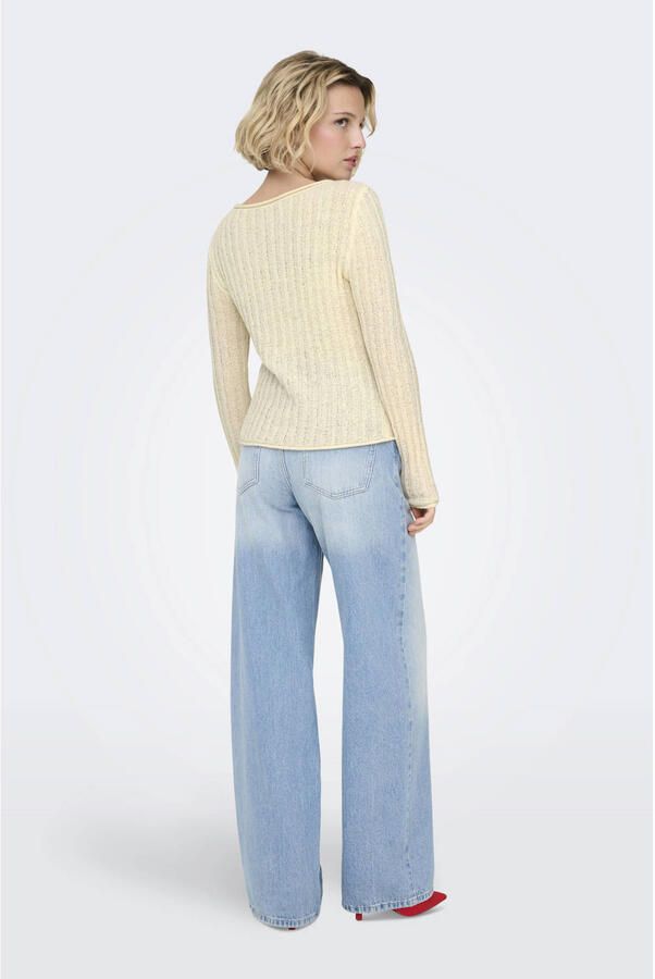 ONLY pullover crème gebreid - Foto 2