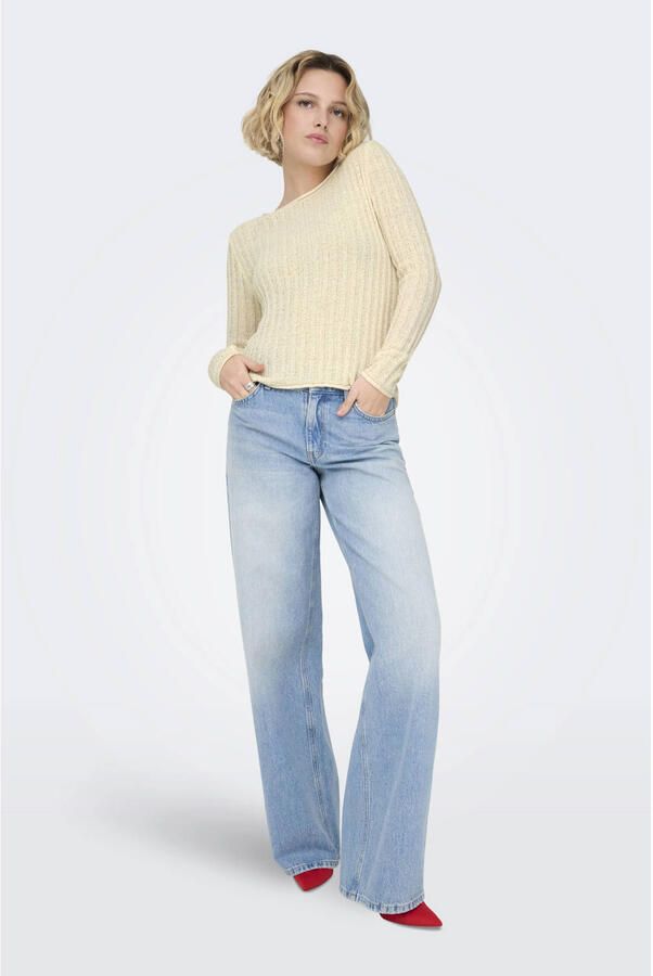 ONLY pullover crème gebreid - Foto 3