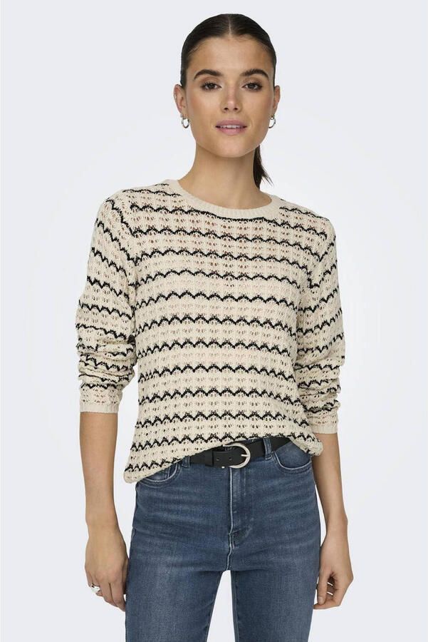 Only Gebreide trui ONLASA LS STRUCTURE O-NECK NCA KNT - Foto 2