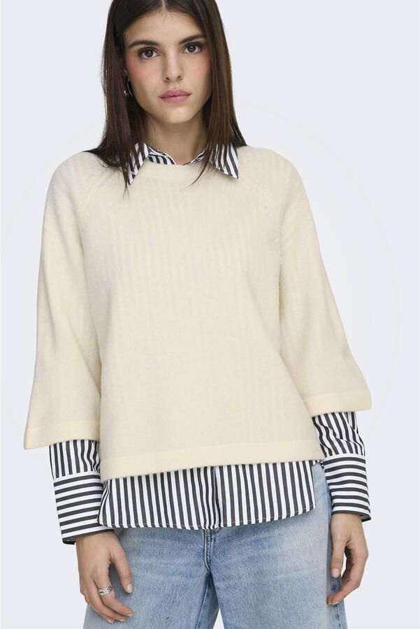ONLY pullover fijn gebreid ecru - Foto 3