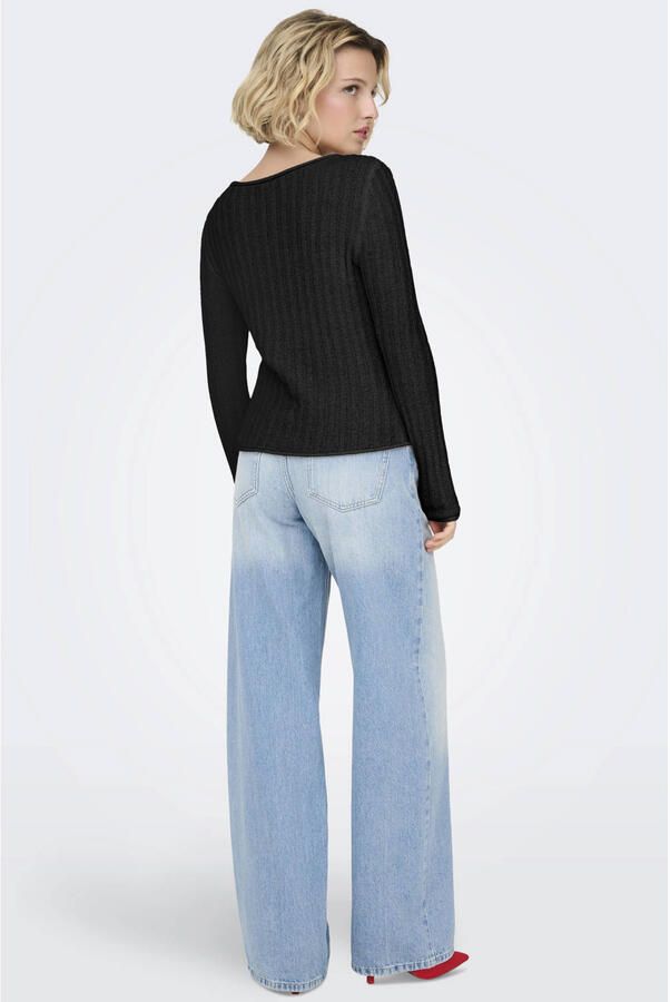 ONLY pullover gebreid zwart - Foto 2