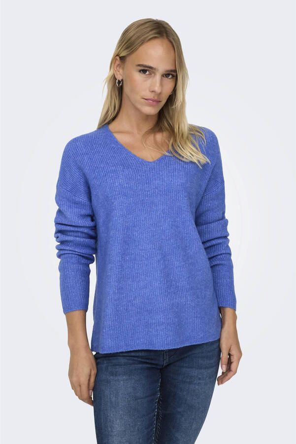 Only Regular fit gebreide pullover met V-hals model 'CAMILLA' - Foto 2