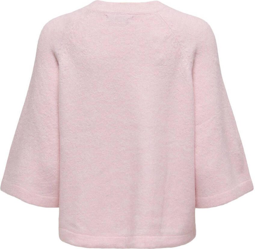 Only Oversized gebreide pullover met 3 4-mouwen model 'SIMONI'