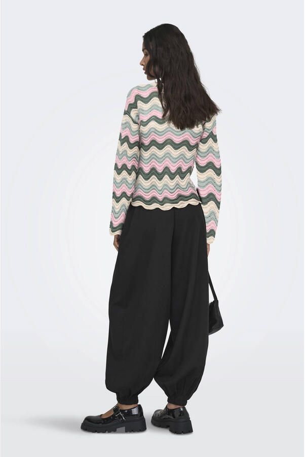 ONLY pullover roze ajour - Foto 2