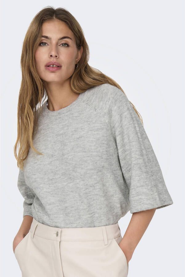 Only Simoni Pullover Licht Grijs Melange Gray Dames - Foto 2