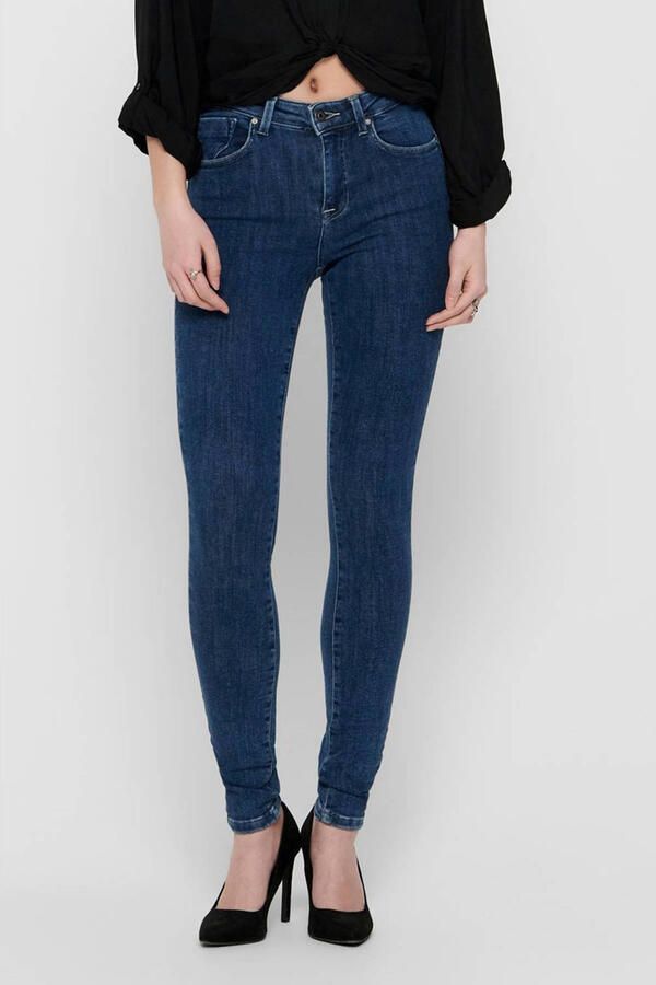ONLY push-up skinny jeans ONLPOWER dark blue denim - Foto 2