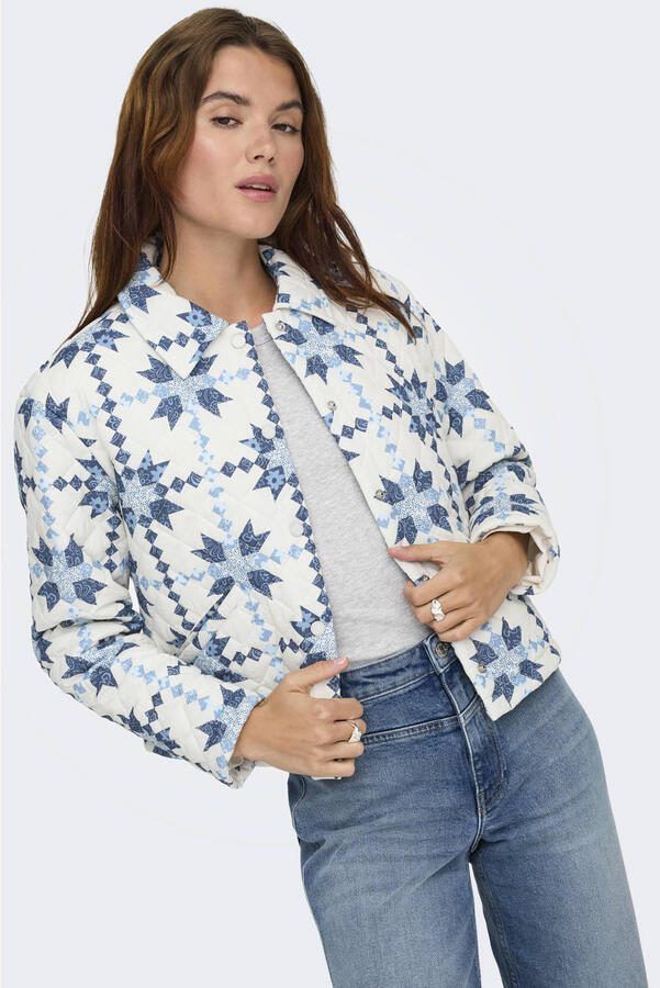 ONLY quilted blauw