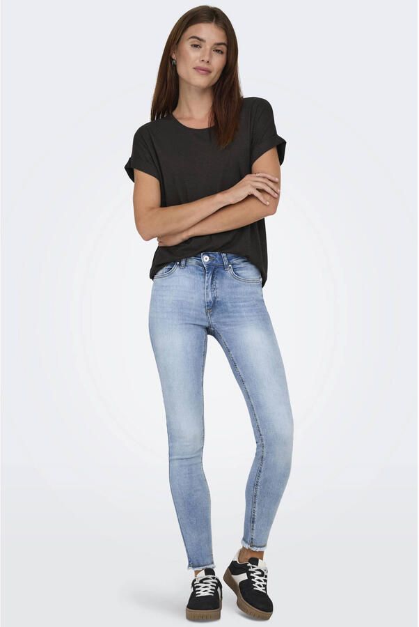 ONLY rechtvallend T-shirt donkerbruin - Foto 2