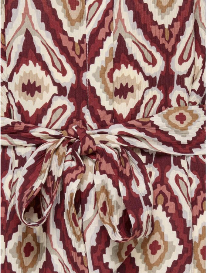 ONLY rechtvallende jumpsuit met print donkerrood - Foto 2