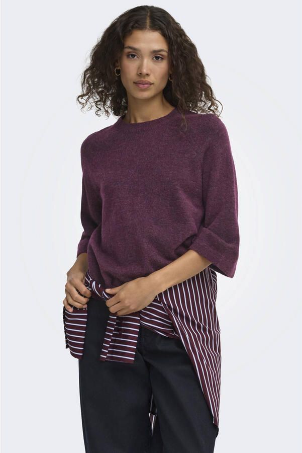 Only Regular Fit pullover met 3 4-mouwen model 'SIMONI'