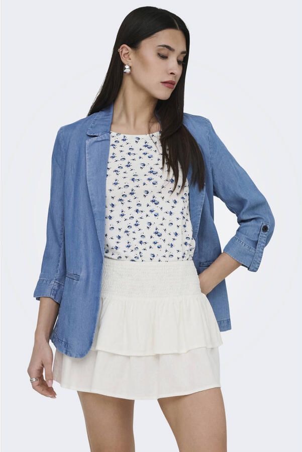 ONLY regular blazer medium blue denim