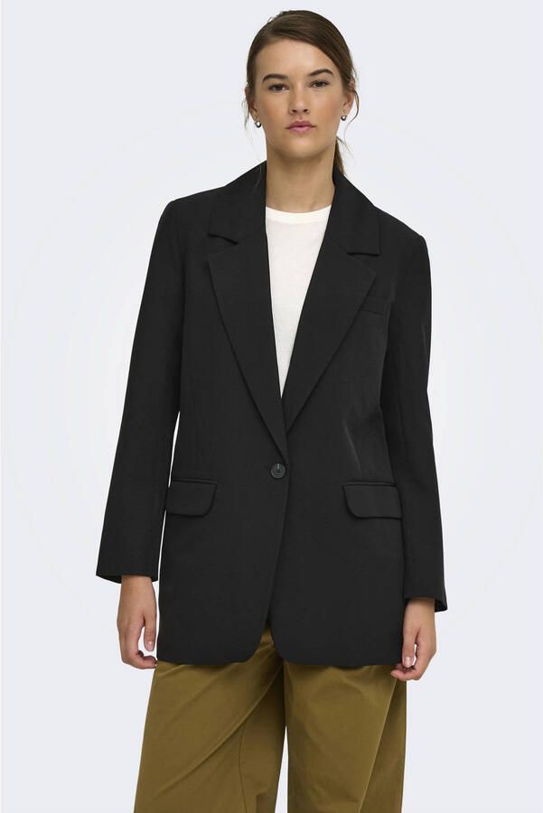 ONLY regular fit blazer zwart