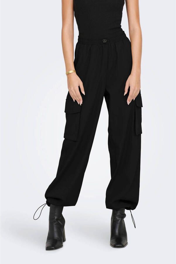 Only Ocashi Cargo Pant WVN Noos Raven | Freewear Grijs Black Dames