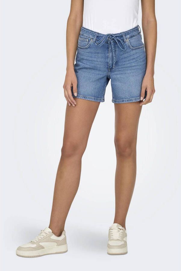 ONLY regular fit denim short ONLGIANNA medium blue denim