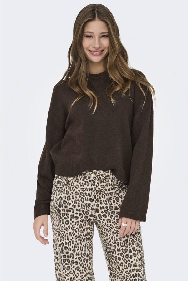 Only Regular fit gebreide pullover met ronde hals model 'SIMONI' - Foto 3