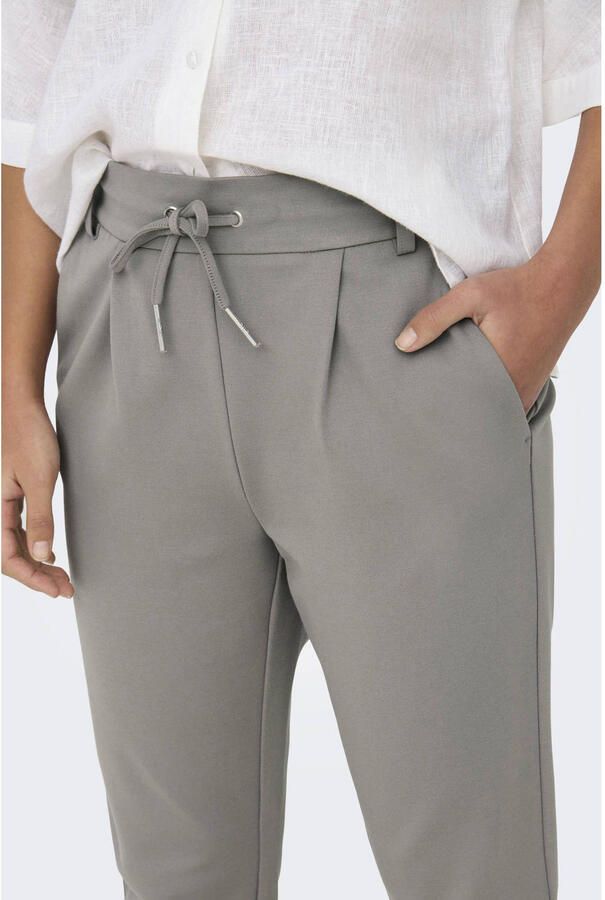 Only Slim fit bandplooibroek met tunnelkoord model 'POPTRASH LIFE EASY' - Foto 2