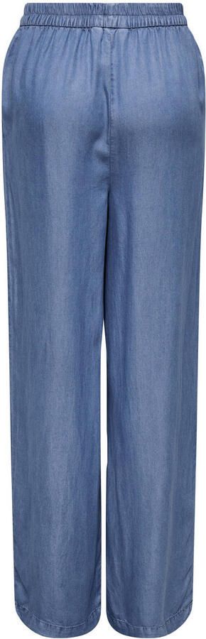 ONLY regular high waist casual broek medium blue denim - Foto 2