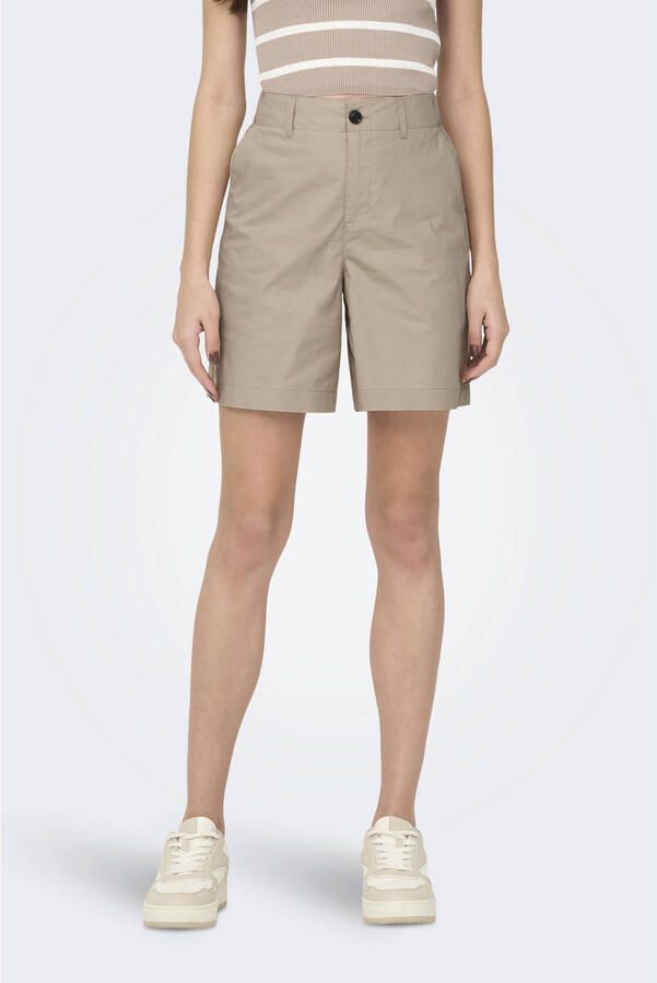 ONLY regular high waist casual short beige
