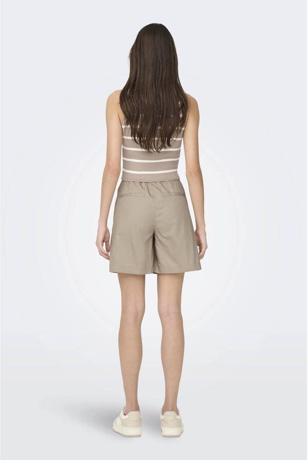 ONLY regular high waist casual short beige