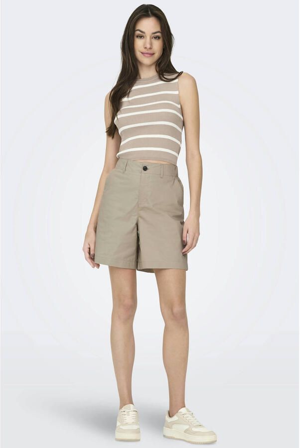 ONLY regular high waist casual short beige - Foto 3