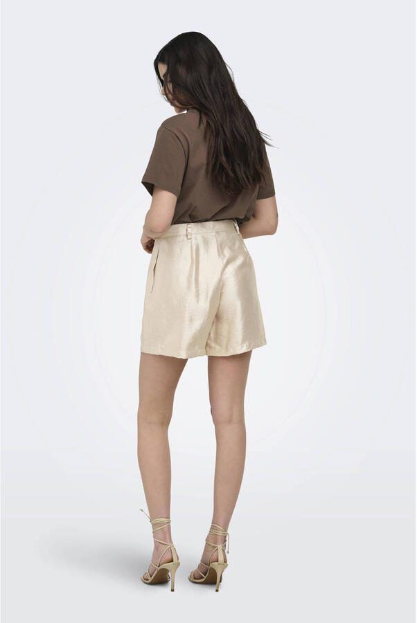 ONLY regular high waist casual short goud - Foto 3