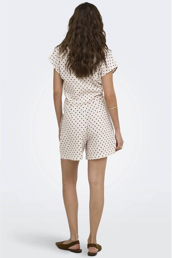 ONLY regular high waist casual short met panterprint - Foto 3