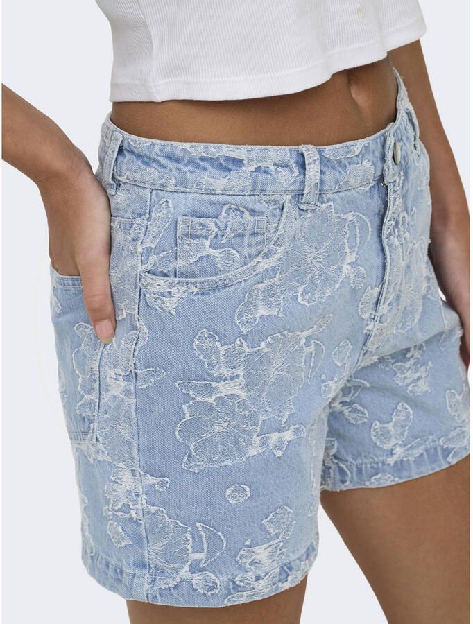 ONLY regular high waist denim short light blue denim - Foto 2