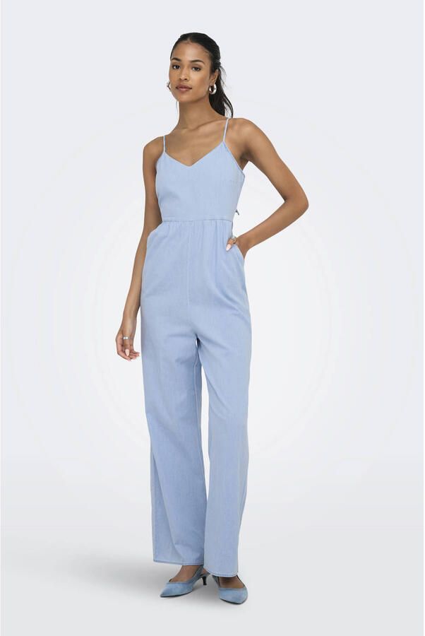ONLY regular jumpsuit light blue denim - Foto 2
