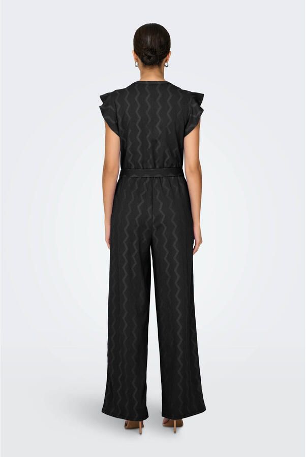 ONLY regular jumpsuit zwart gebreid - Foto 2