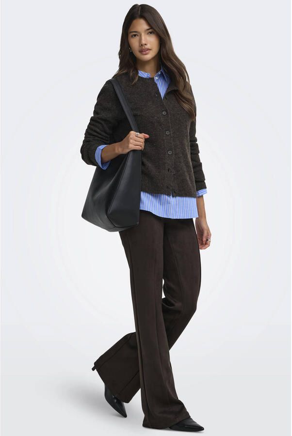Only Regular fit bell bottom met vaste persplooien model 'ABENA' - Foto 2