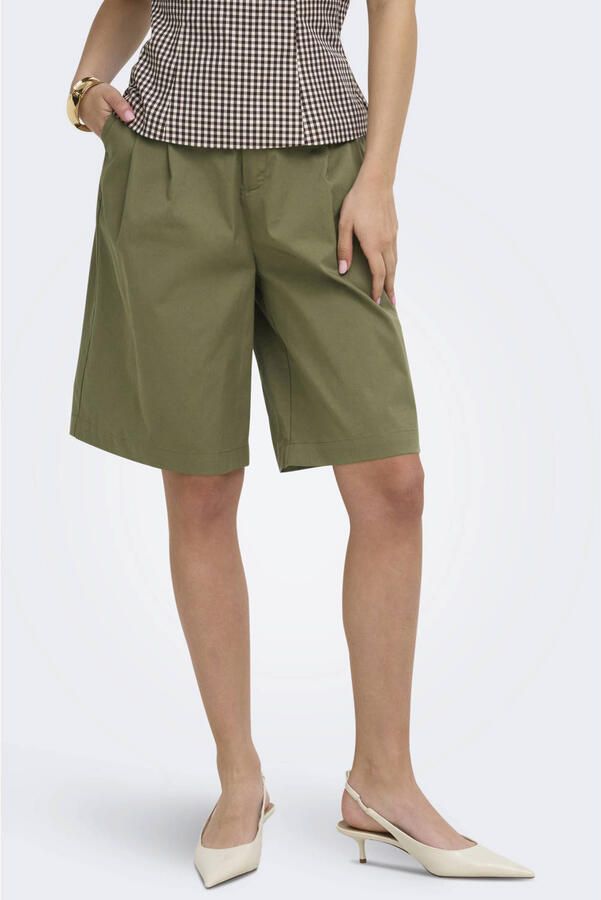 ONLY regular waist bermuda short kaki