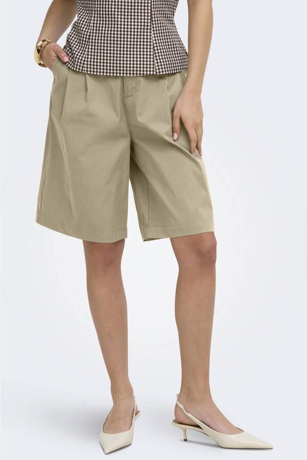 ONLY regular waist bermuda short zand