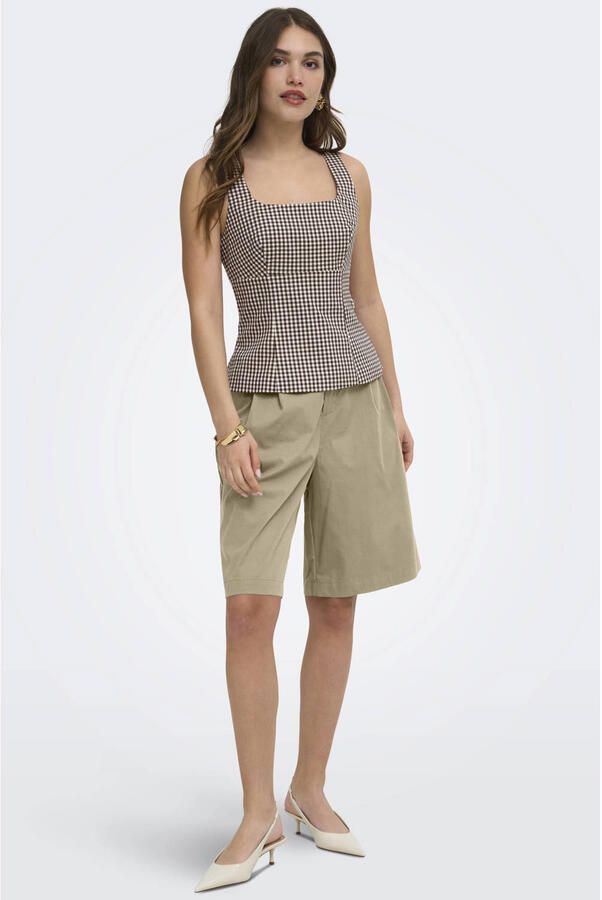 ONLY regular waist bermuda short zand - Foto 3