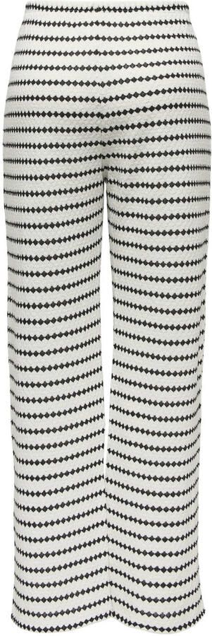 Only Regular fit gebreide broek met katoen model 'EVA' - Foto 2