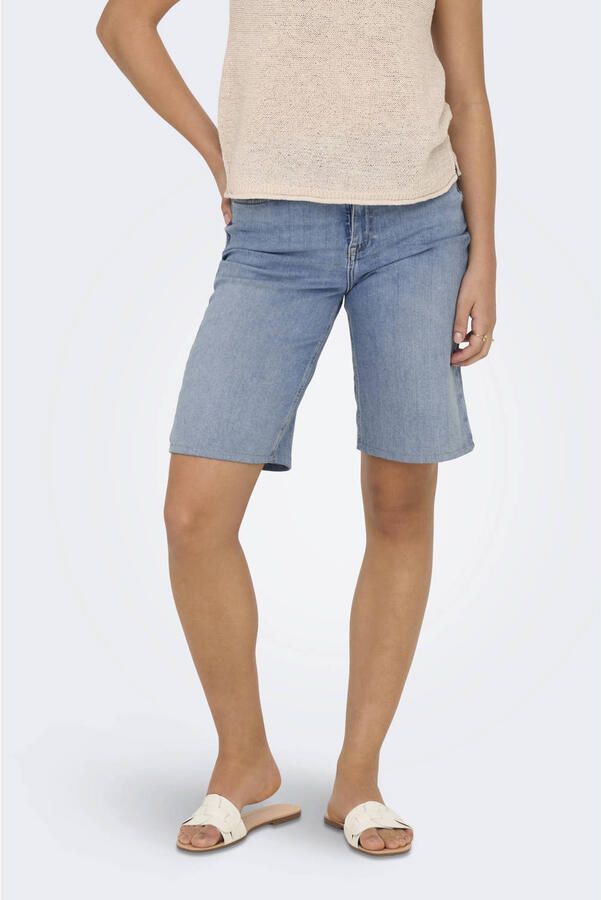 ONLY regular waist casual short light blue denim