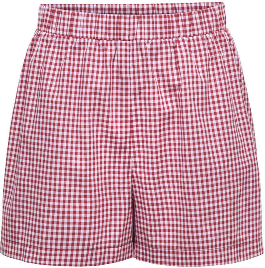 Only Korte Broek Maye Check Shorts Salsa White - Foto 2