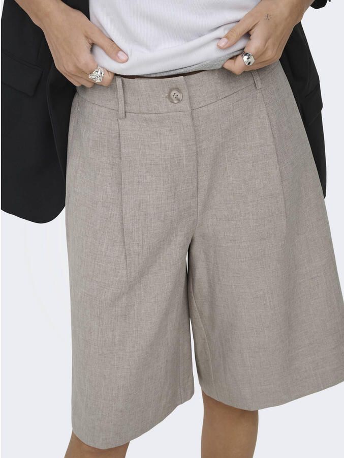 Only regular fit bermuda s met bandplooi model 'LINDA' - Foto 3