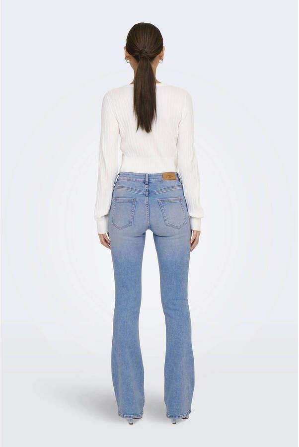 Only Regular fit bootcut jeans van katoenmix model 'BLUSH' - Foto 3