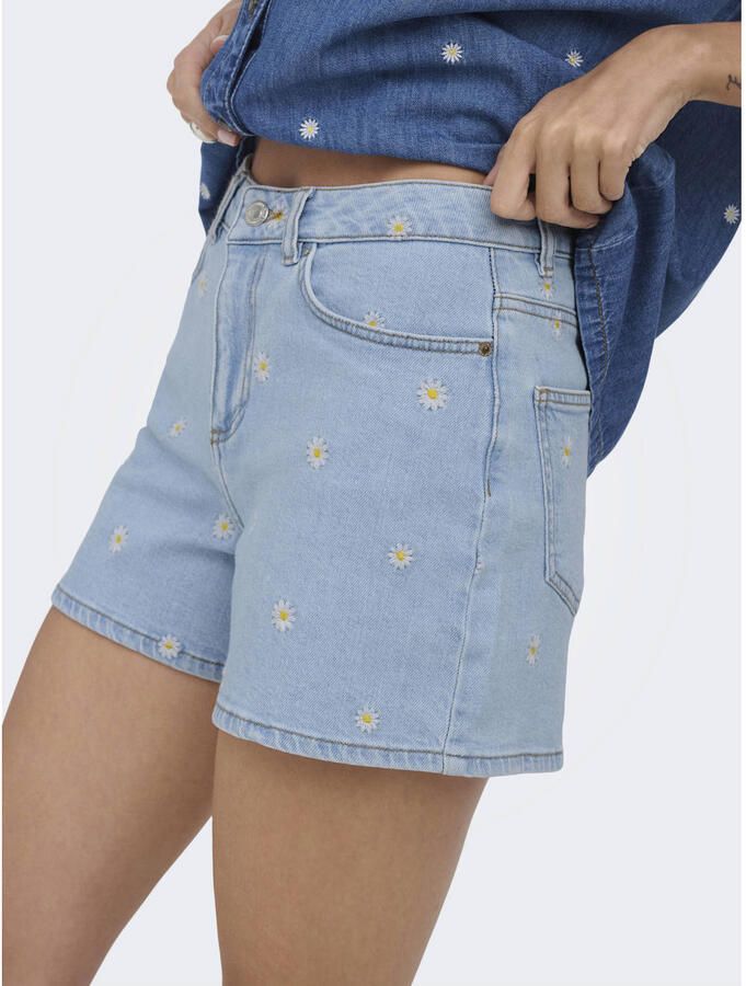 Only regular fit korte jeans van katoenmix model 'JOSEPHINE' - Foto 2