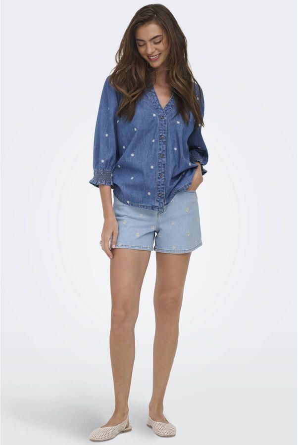 Only regular fit korte jeans van katoenmix model 'JOSEPHINE' - Foto 3