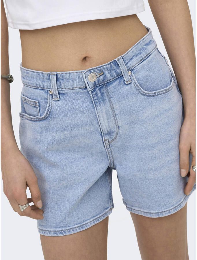 ONLY regular waist short light blue denim - Foto 2