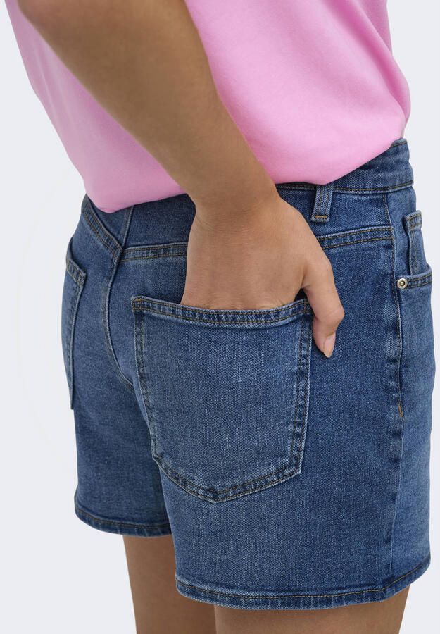 ONLY regular waist short medium blue denim - Foto 3